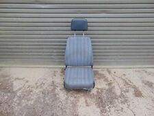 Mercedes TN seat Drivers right 89-95 Blue grey cloth fabric Headrest Swivel base