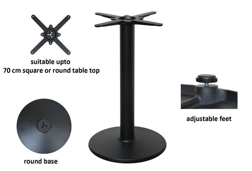 Black premium cast iron table - cast,