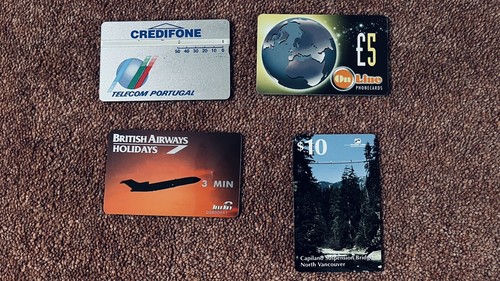 Used telephone cards incl - cards,,
