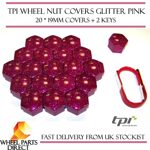 Tpi glitter pink wheel nut - pink,