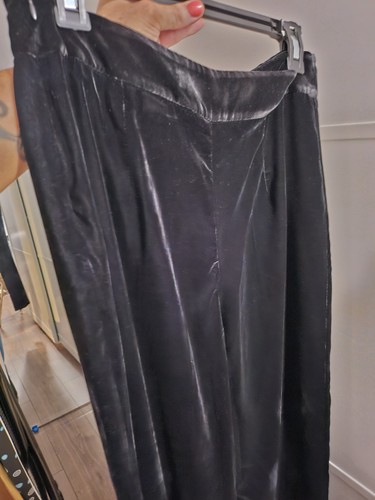 Zara black velvet - zara, pants