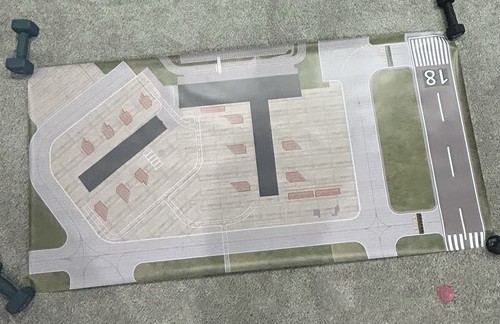 Model airport network - model, 6x3