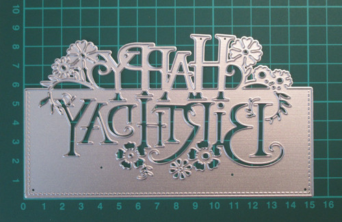 Happy birthday metal die - birthday, /