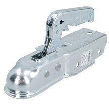 Pressed Steel Unbraked 50mm Trailer Hitch Coupling For 60mm Box Max 750kgs