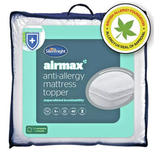 Silentnight Airmax Double Mattress Topper Anti-Allergy Protection & Breathable