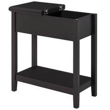 HOMCOM End Table, Narrow Side