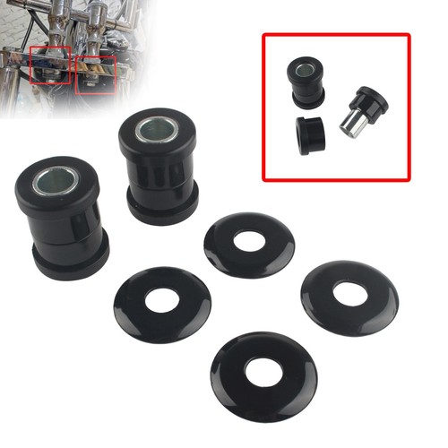 Black handlebar riser bushings - black,