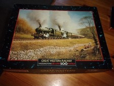 DOUBLE HEADER AT DAINTON - DON BRECKON 500 PIECE WADDINGTONS GWR JIGSAW PUZZLE