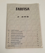 Farfisa F498 keyboard User
