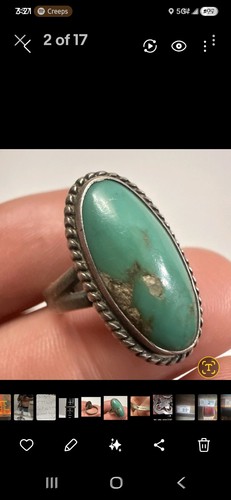 Old pawn sterling turquoise - pawn,