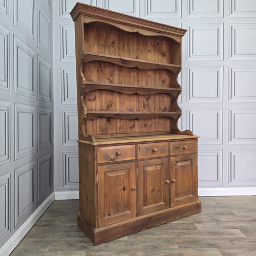 Vintage pine welsh dresser - pine,