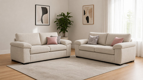 Cream seater sofa 3 seated - 3/2,