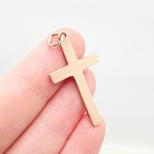 Antique 9ct 9k Rose Gold Cross