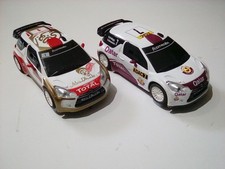 Scalextric/SCX Pair of Citroen DS3 WRC Cars.