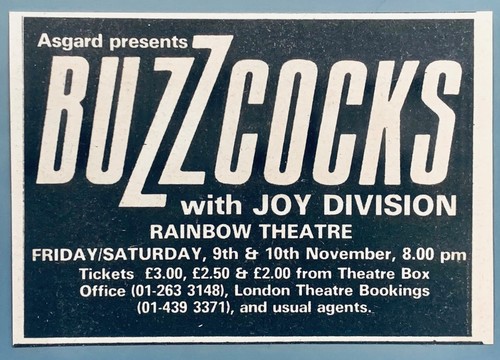 Buzzcocks joy division - &,