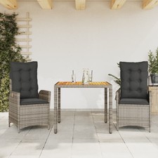 Garden Dining Set Grey