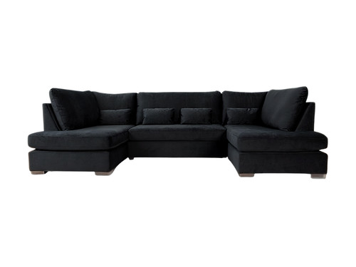 Black velvet corner shaped - corner, u