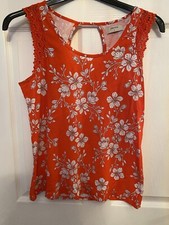 Matalan Red & White Floral Top