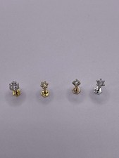 18K Gold 0.10 Carat Natural Diamond Nose Stud VS Clarity & F-G Colour