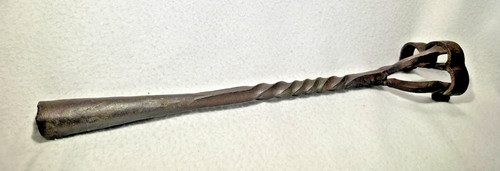 Antique branding iron hand - antique,