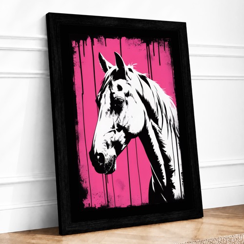 Graphic horse modern framed - graphic,