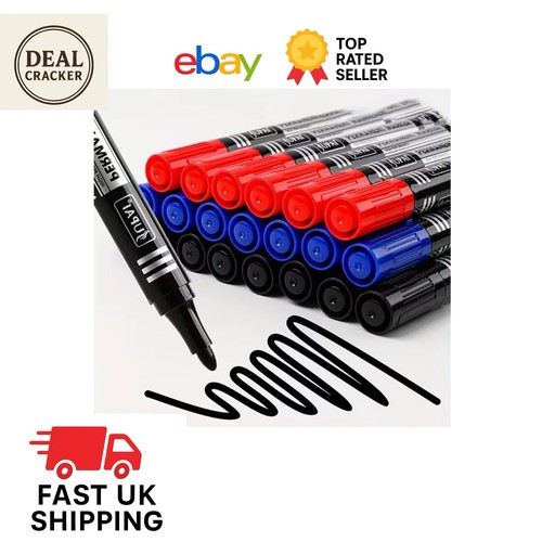 Permanent marker pens black - permanent,