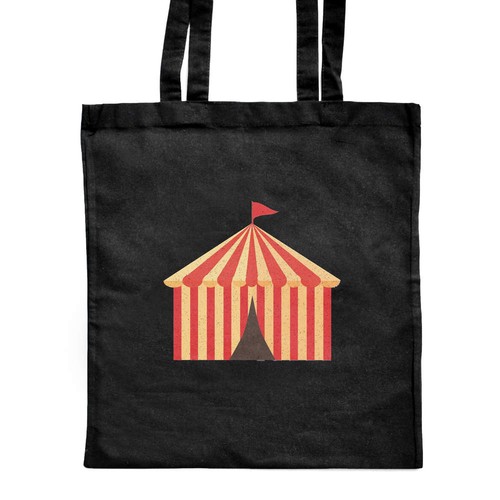 Circus tent shopping tote - 'circus,
