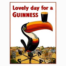 Guinness Retro metal tin sign