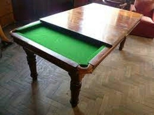 Used pool dining table slate - dining,