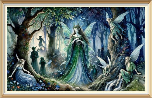 Fantasy art print fairy - art,
