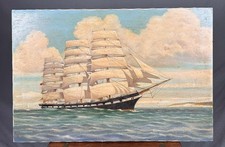 Naval seascape oil - seascape, w