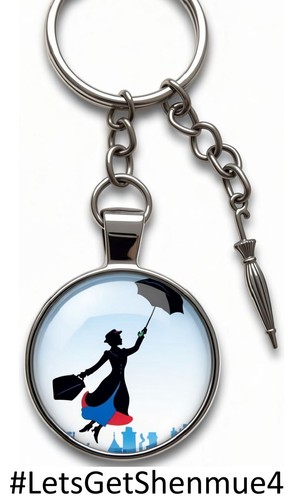 Mary poppins figure keyring - poppins,