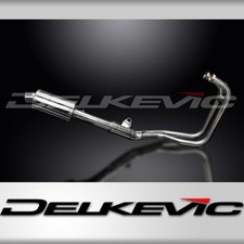 KAWASAKI ER5 1996-07 FULL EXHAUST SYSTEM 225mm STAINLESS OVAL SILENCER