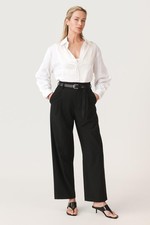 Zara Contrast White Poplin