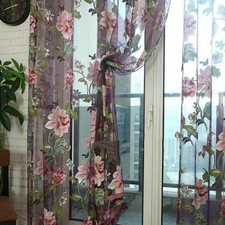 1*2.5M Panel Floral Sheer