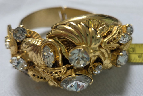 Vintage statement clamper cuff - vintage,