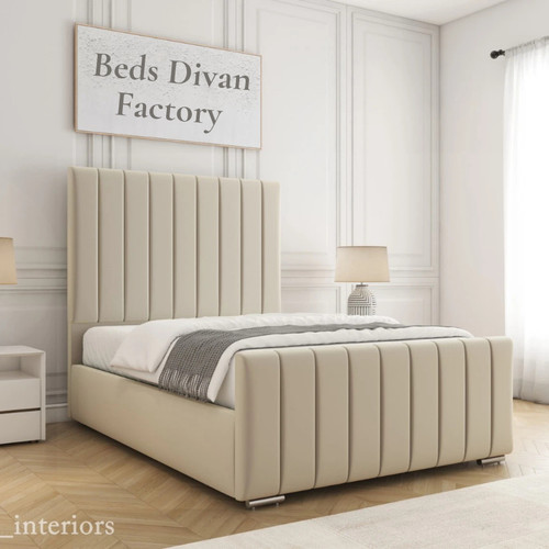 Ottoman panel bed frame plush - panel,