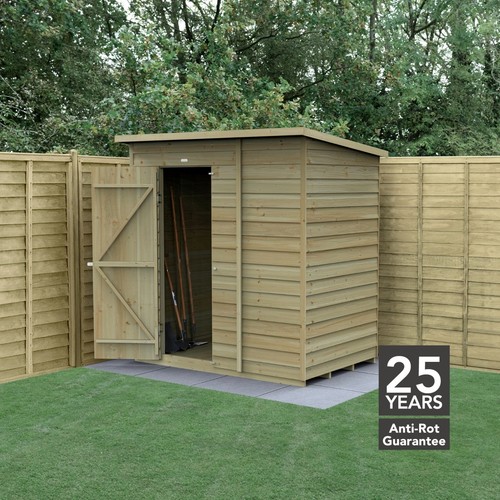 Forest 4life 6x4 pent shed - forest,