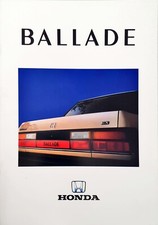 Honda Ballade Brochure 1987