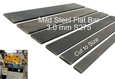 3mm Mild Steel FLAT BAR S275 13 to 50mm Metalworker / Bandsaw Cut to size