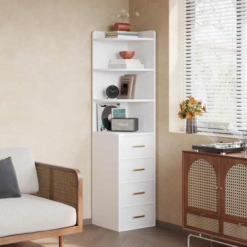 Tall corner storage cabinet - corner,