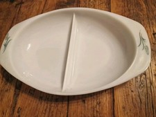 vintage JAJ Pyrex oval divided