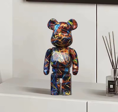 Modern resin bear statue - statue, home