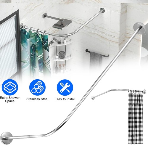 Shower curtain pole shape - curtain,