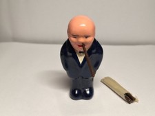 EXTREMELY RARE VINTAGE Sir Winston Churchill - The Smoking Statesman