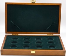 Gold Sovereign Coin Collectors Storage Presentation Box Royal Mint Wood