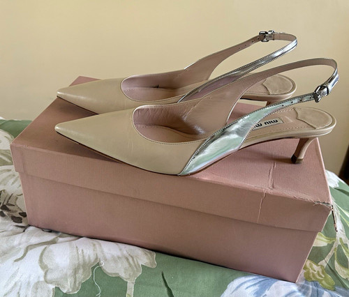 Miu beige silver - miu, beige/silver