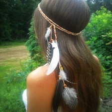 Boho Indian Feather Headband