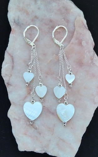 White mother pearl shell - white,