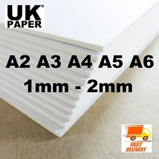A5 A4 A3 A2 GREYBOARD GREY WHITE CARD BACKING BOARD SHEETS PAPER MODEL CRAFT ART